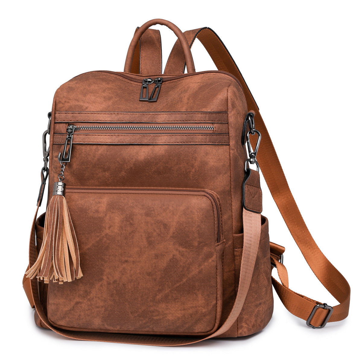 Winter Vintage Fashion Women Leopard Backpack