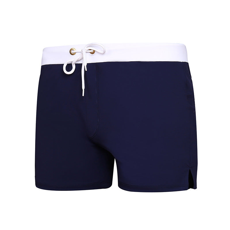 Bañador de playa informal con cordón y colores a juego para hombre