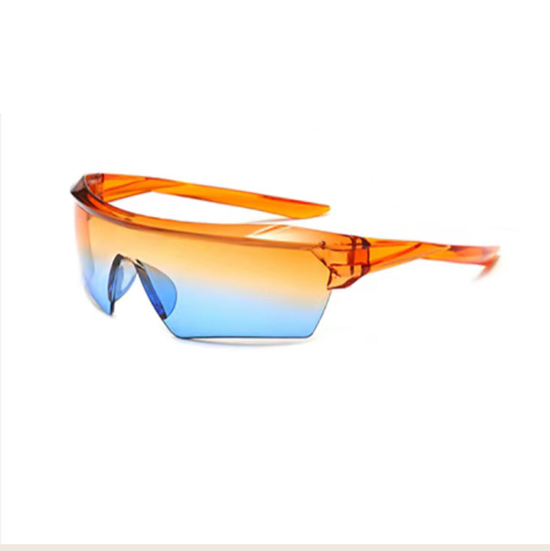 Y2K Half-Frame Sunglasses in Trendy Colors