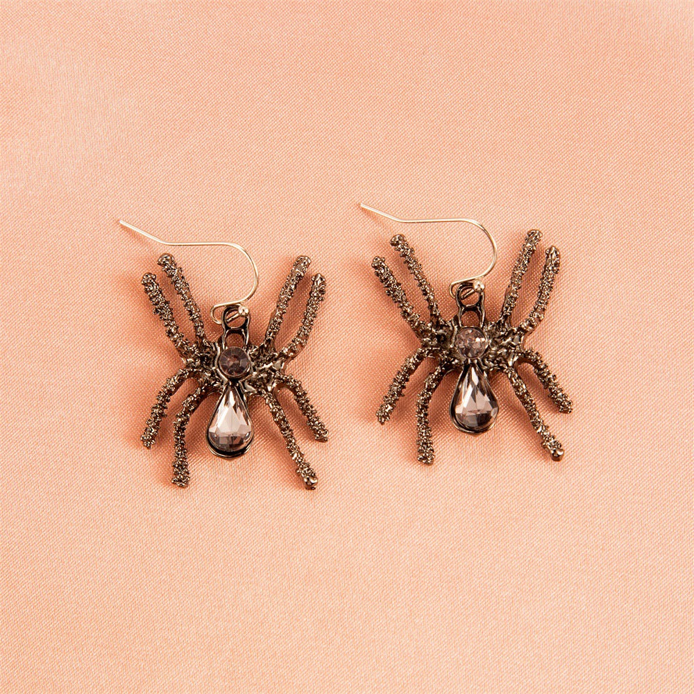 Halloween Women Cartoon Skeleton Pumpkin Bat Earrings