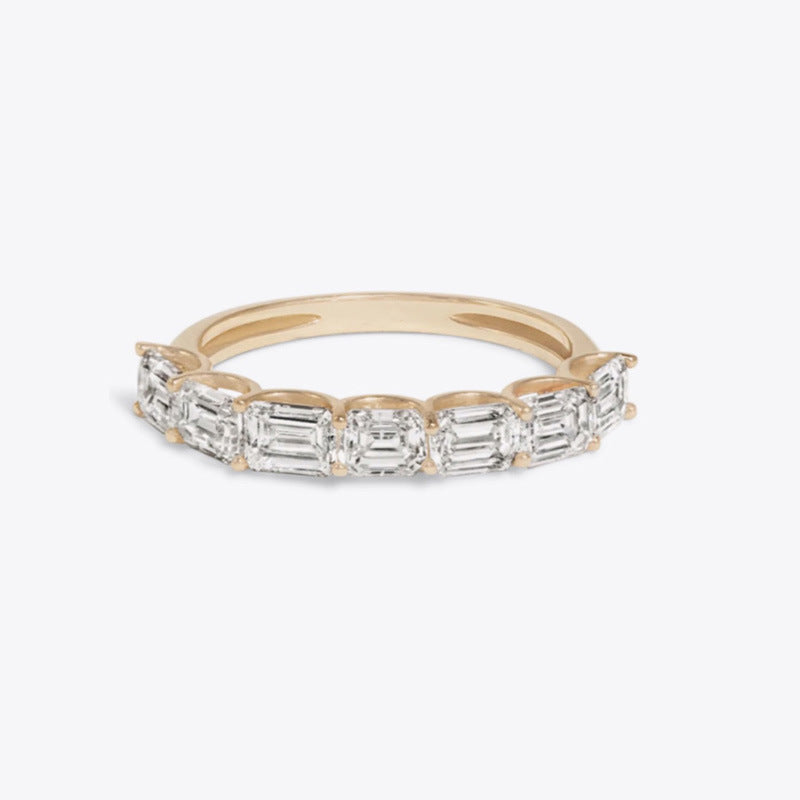 Bague simple en zircon pour femme
