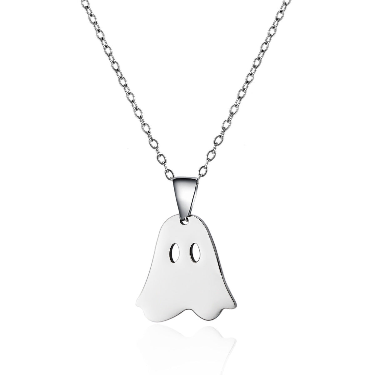 Halloween Element Titanium Steel Pumpkin Face Necklace