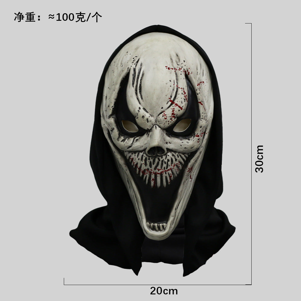 Máscara de calavera de látex blanca de Halloween Scream Horror