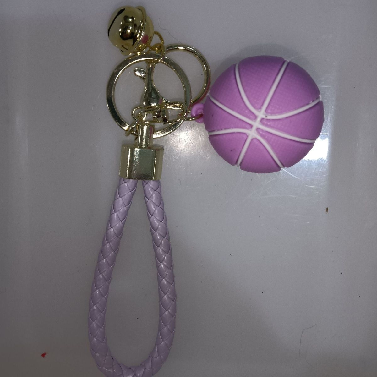 Creative Cartoon Basketball Silicone Keychain