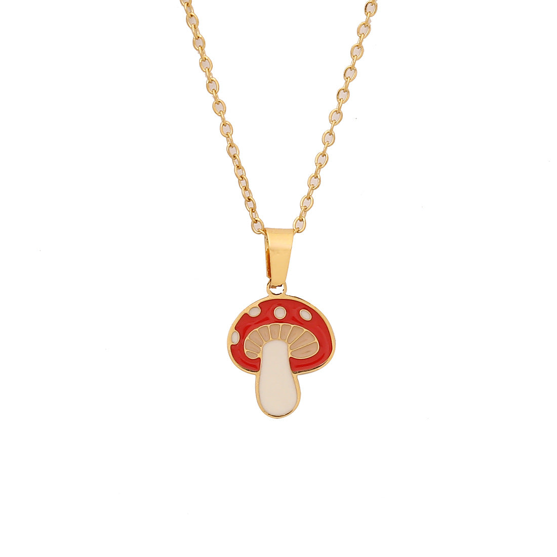 Collar con colgante de fruta de acero inoxidable para mujer, estilo encantador