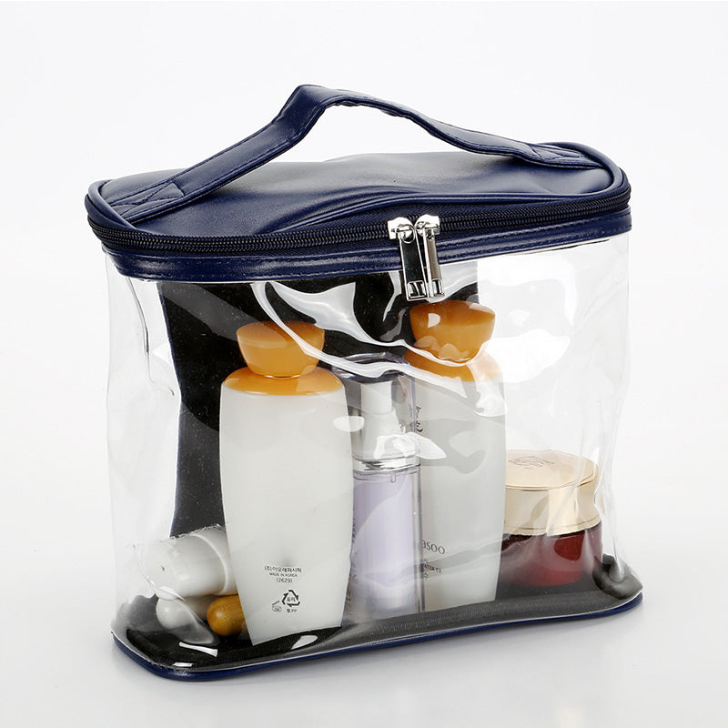 Neceser de viaje de PVC para maquillaje y cosméticos - Diseño transparente