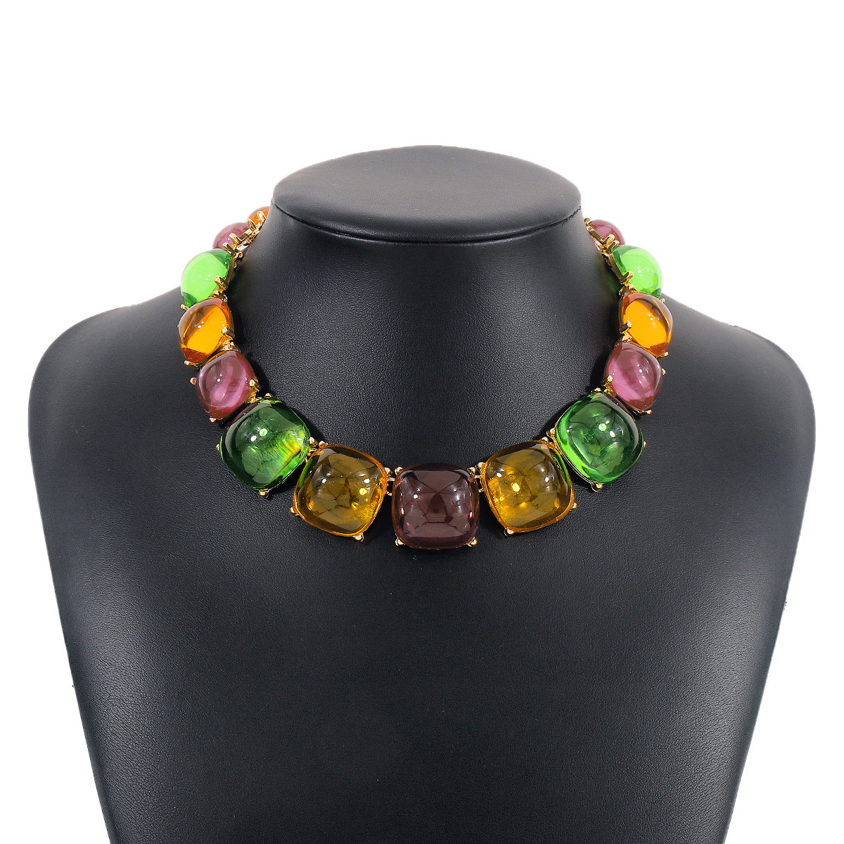 Women Fashion Bohemian Geometric Round Necklace