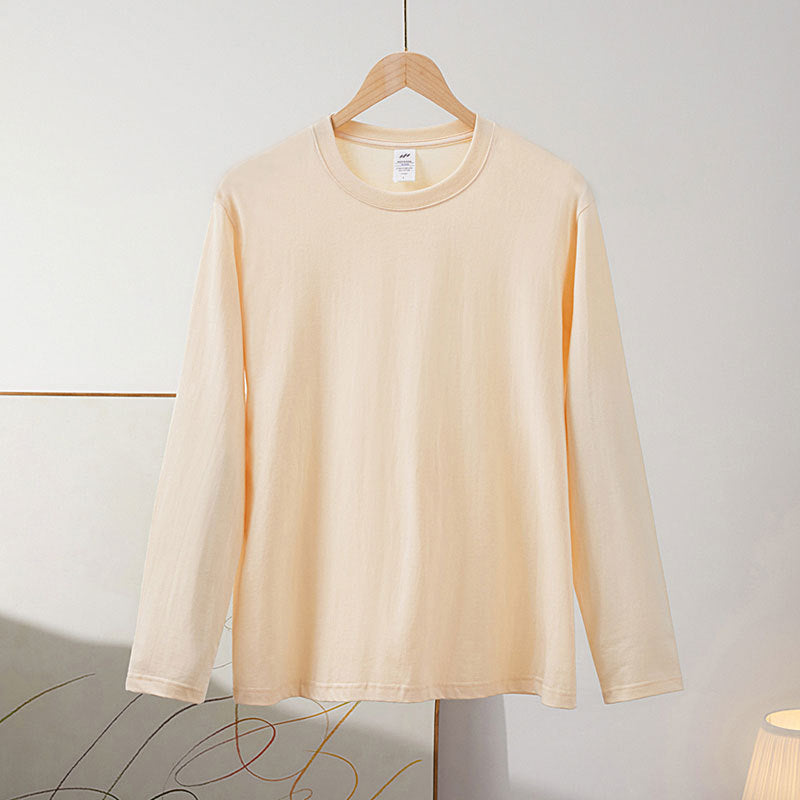Good Quality Women Basic Long Sleeve Solid Color Blank T-Shirt