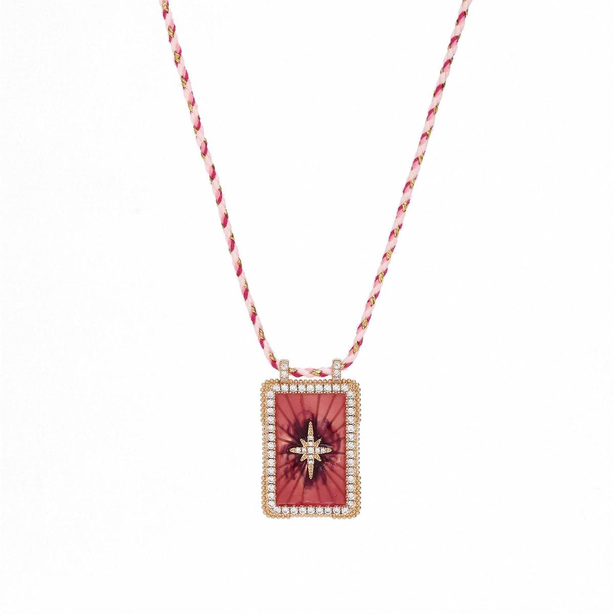 Collar con colgante de ojo malvado de sol y luna de estilo bohemio para mujer