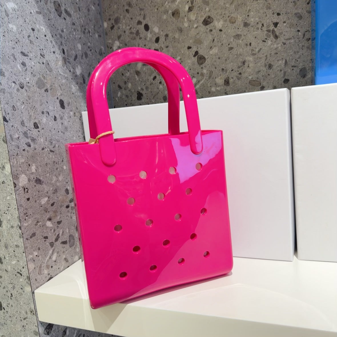 Bolso de playa de PVC de color liso de moda - Jelly Pack Tote