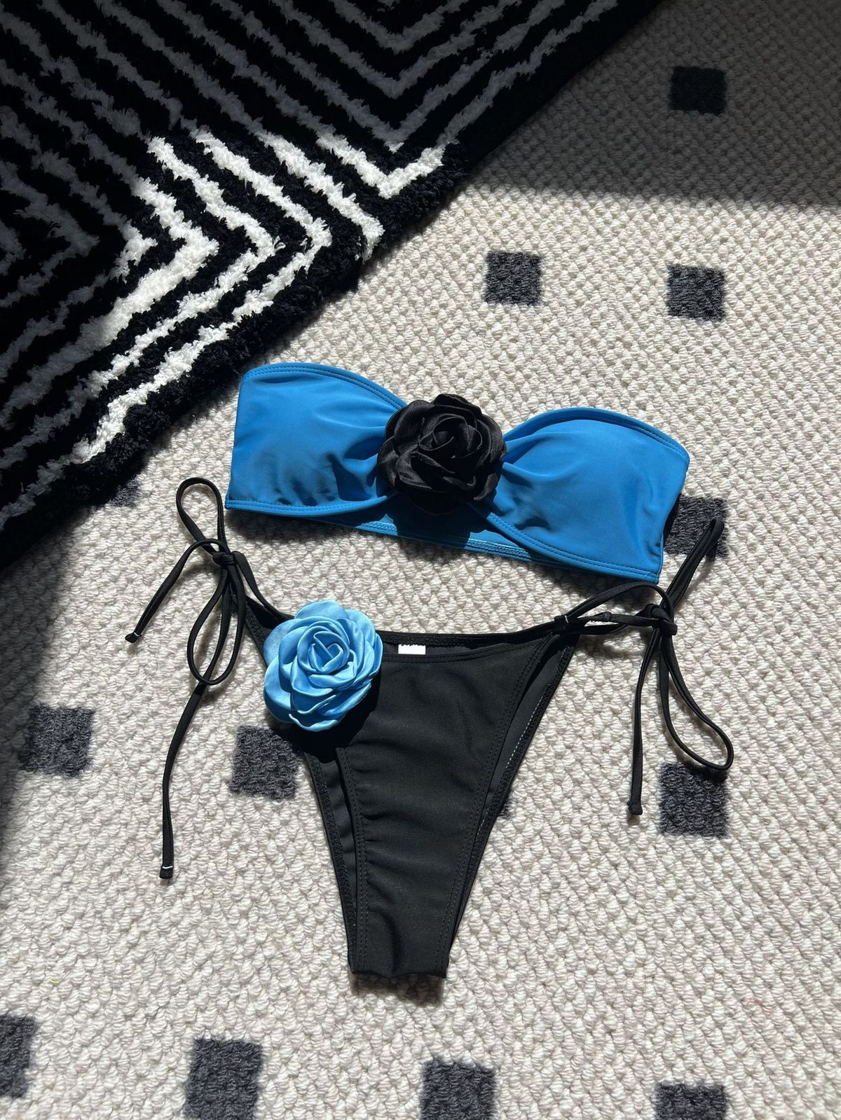 Bikini floral estéreo sexy para mujer