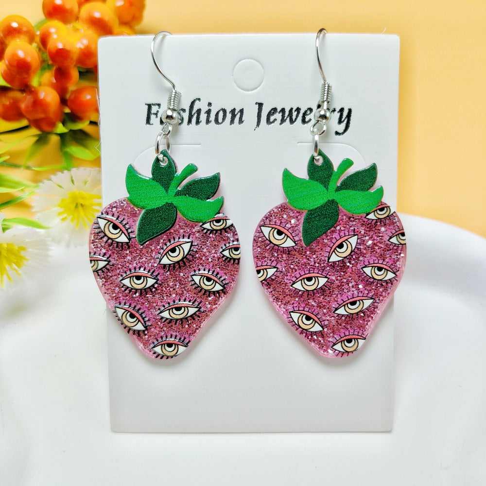 Halloween Ghost Acrylic Earrings with Personalized Print