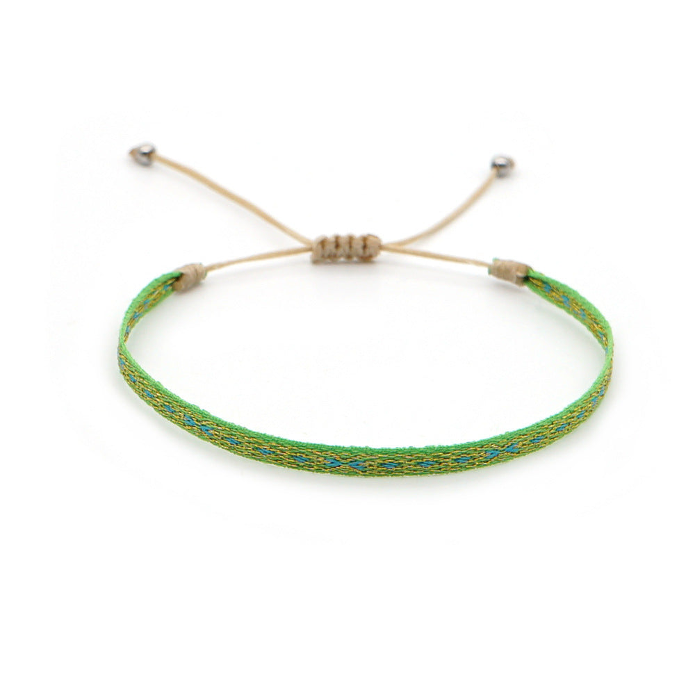 Bohemian Ethnic Ribbon Handwoven Bracelet