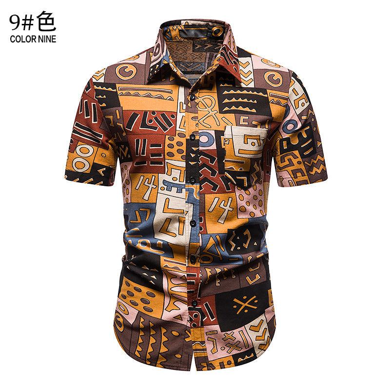 Chemise d'été décontractée pour homme, idéale pour les vacances à la plage