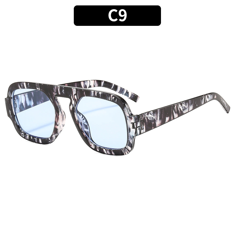 Gafas de sol de moda con montura cuadrada