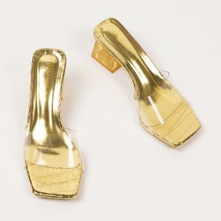 Vêtements d'été à talons hauts transparents et cristal