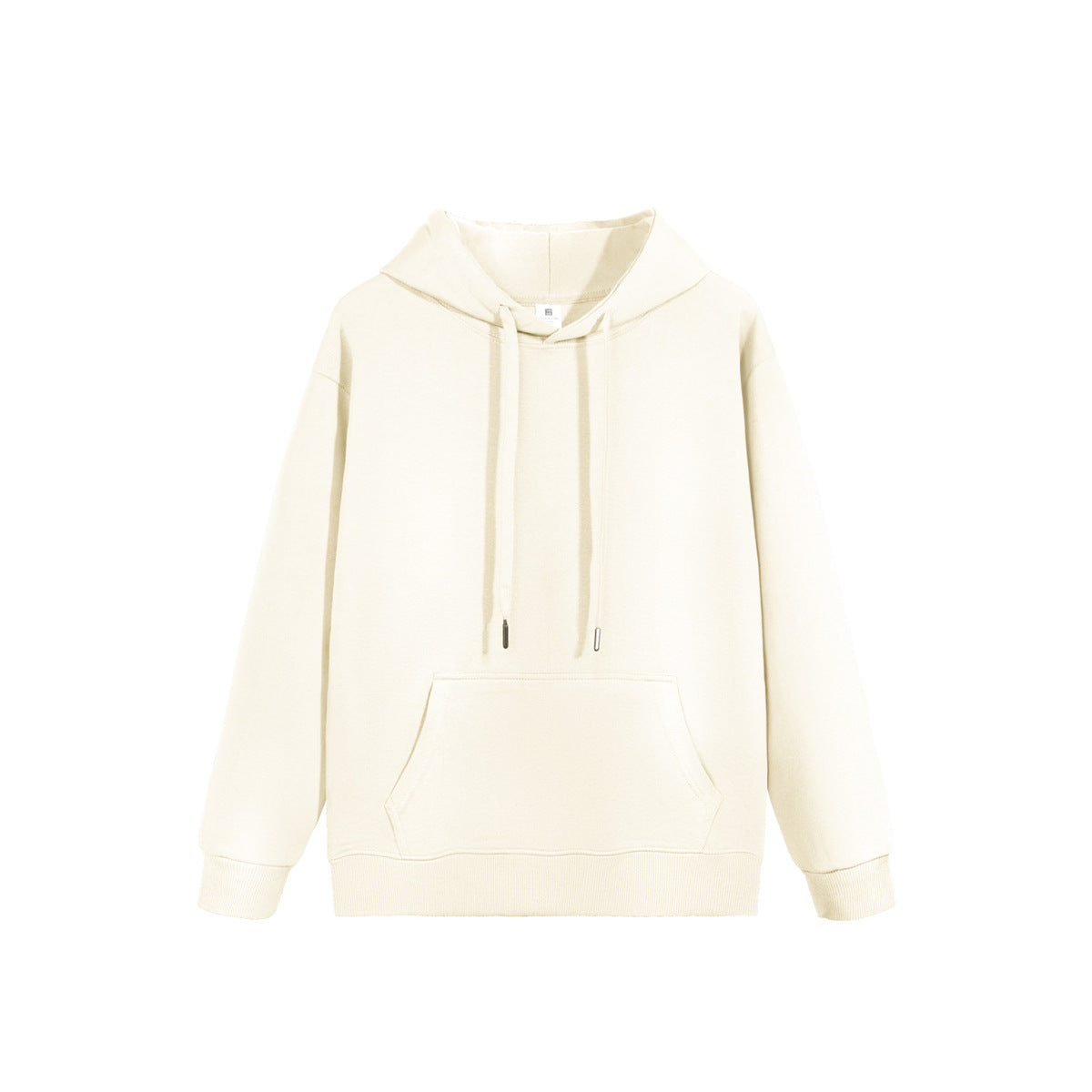 Casual Solid Color Cotton Long-Sleeve Hoodie