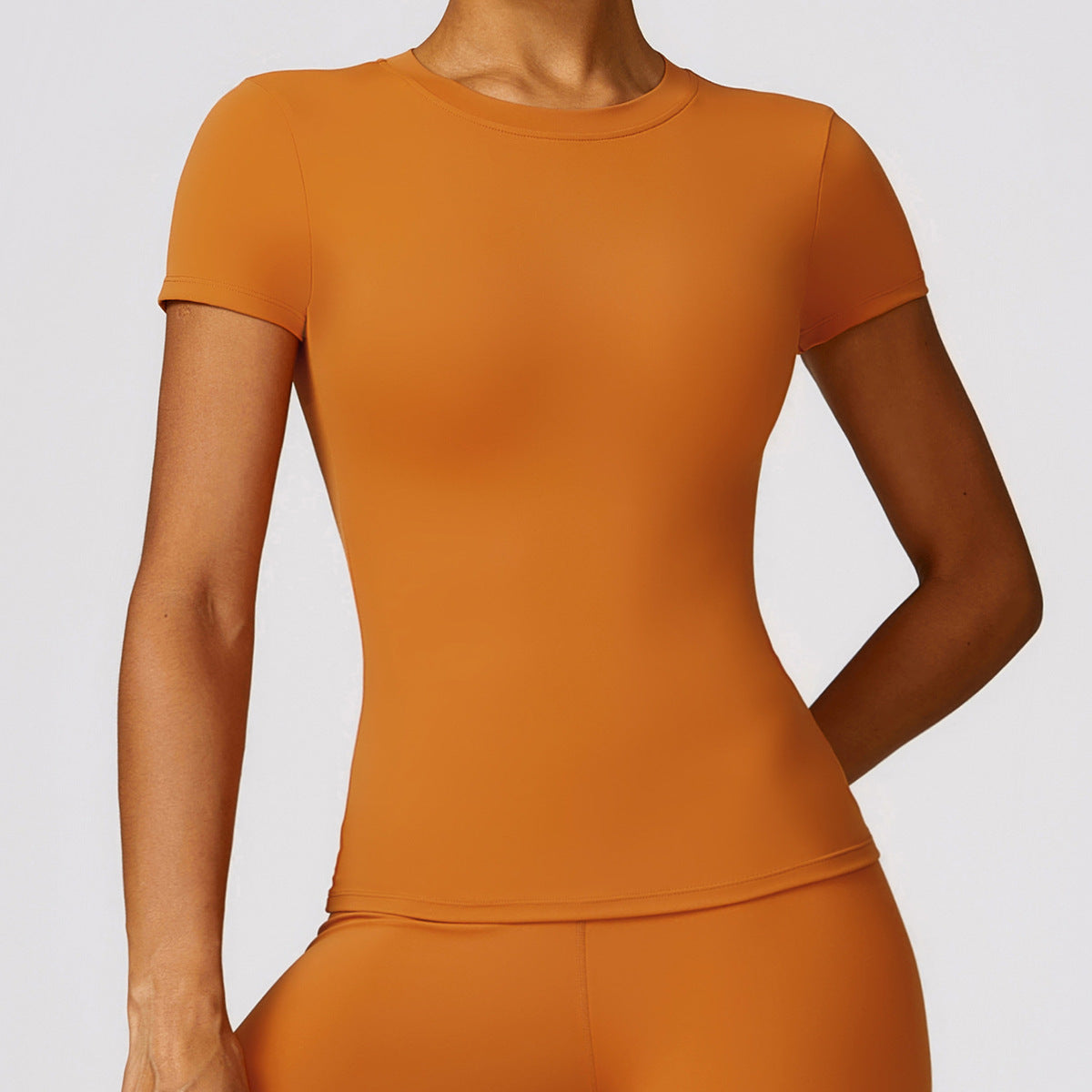 Women Fashion Casual Solid Color Quick-Drying T-Shirt