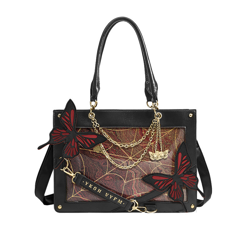 Women Fashion Creative Gothic Maze Butterfly Handbag
