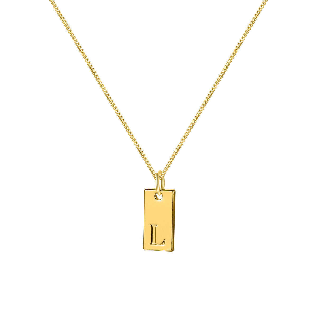 Collar con colgante de letra inglesa sencilla a la moda para mujer