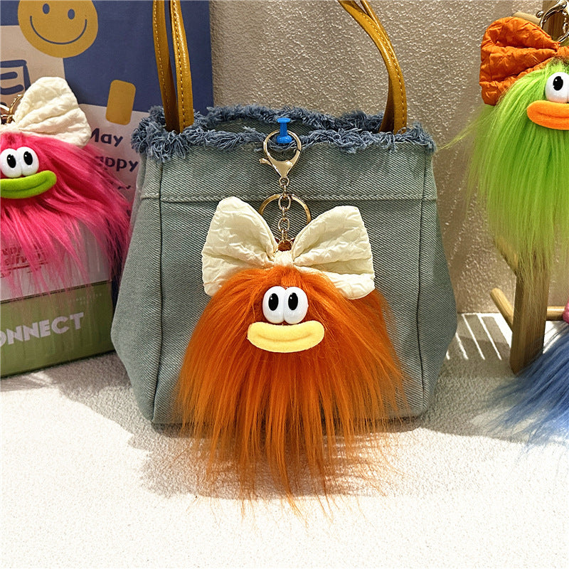Cute Bow Doll Keychain Plush Cartoon Pendant