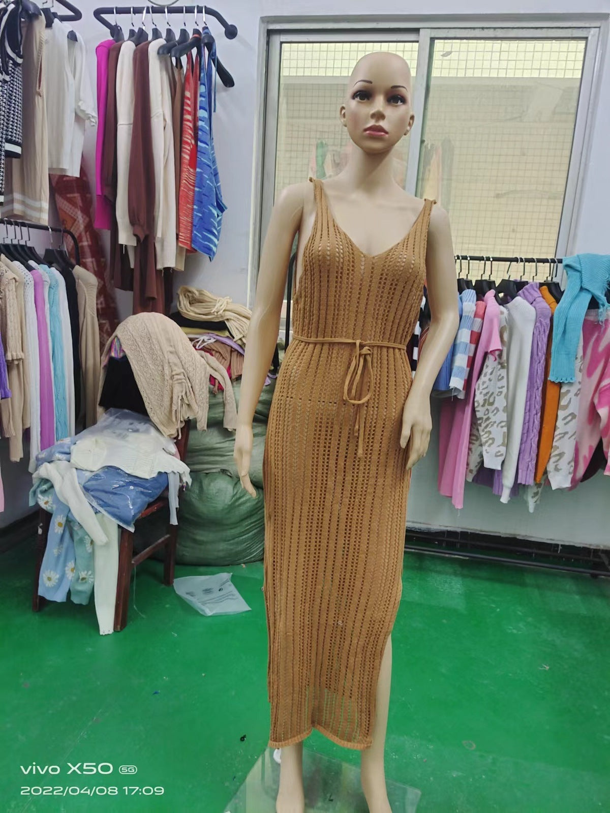 Traje de baño de punto para playa de verano para mujer