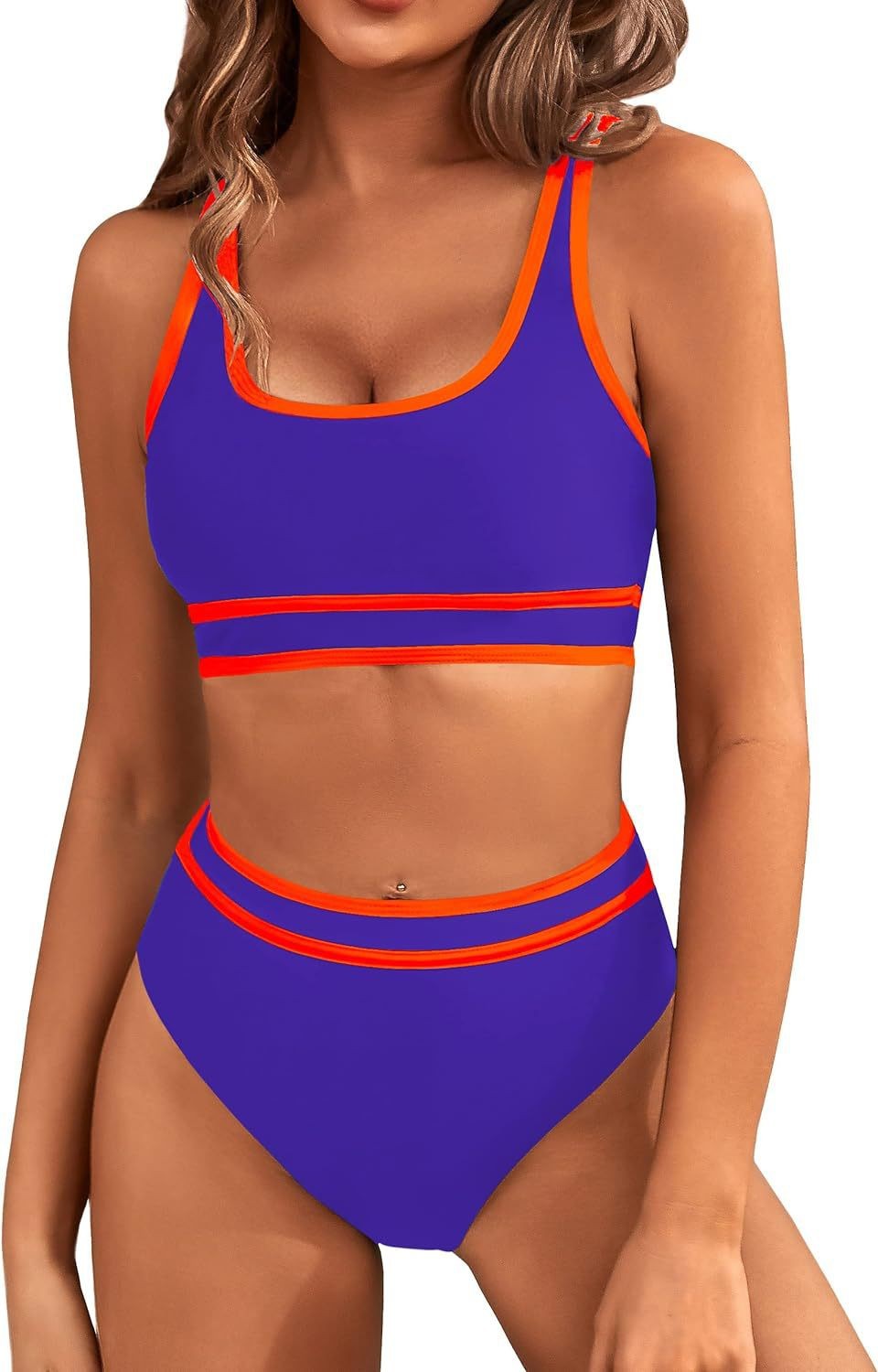 Women Fashion Sexy Solid Color Bikini Swimsuit