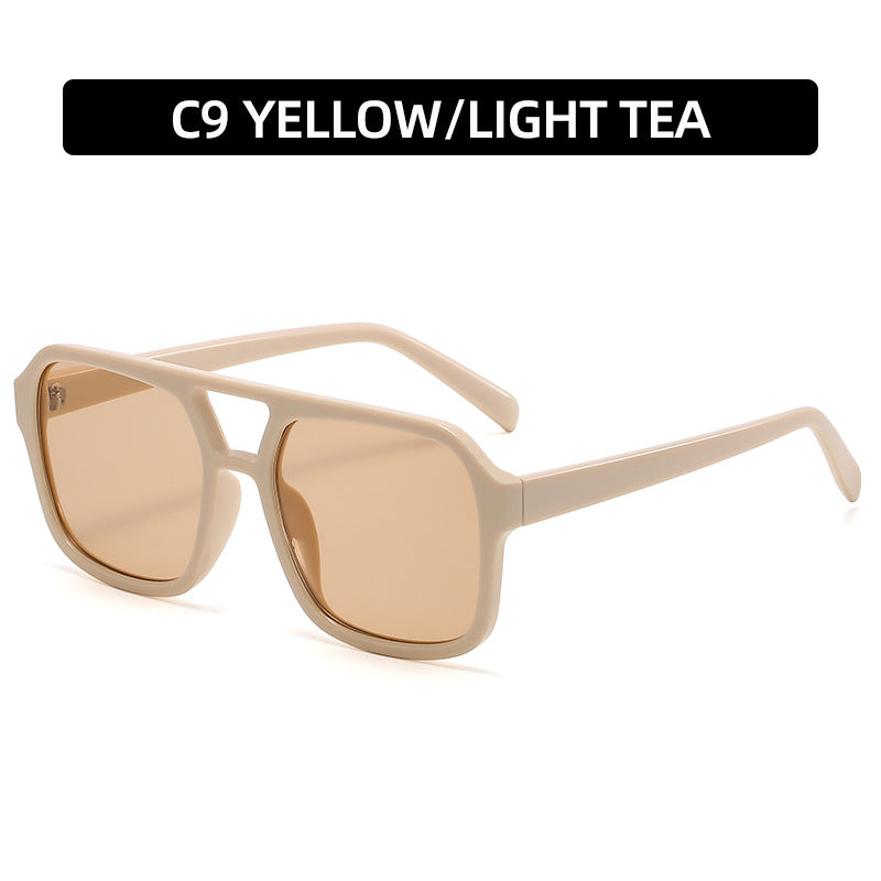 Gafas de sol clásicas de aviador de doble haz