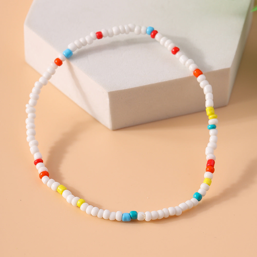 Bohemian Fashion Multicolor Beaded Anklet