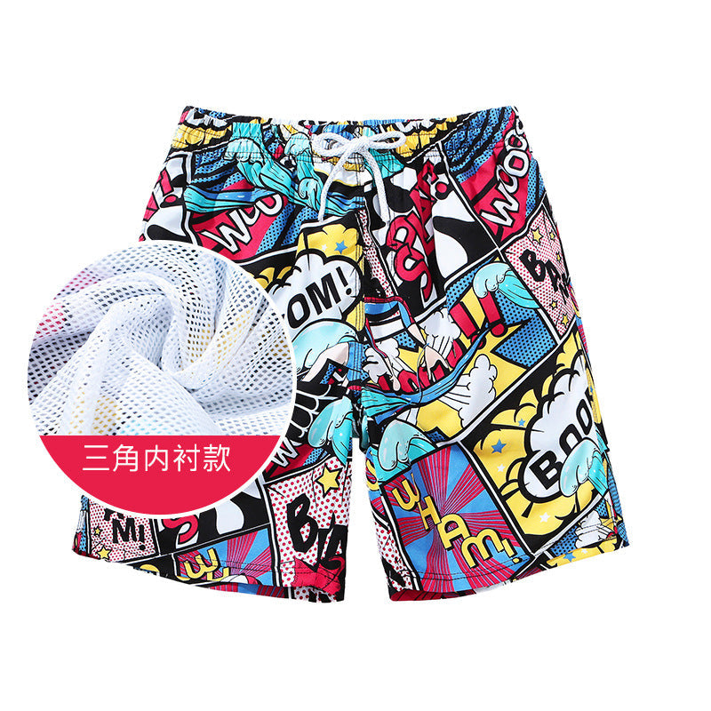 Bañador informal de secado rápido con estampado para hombre