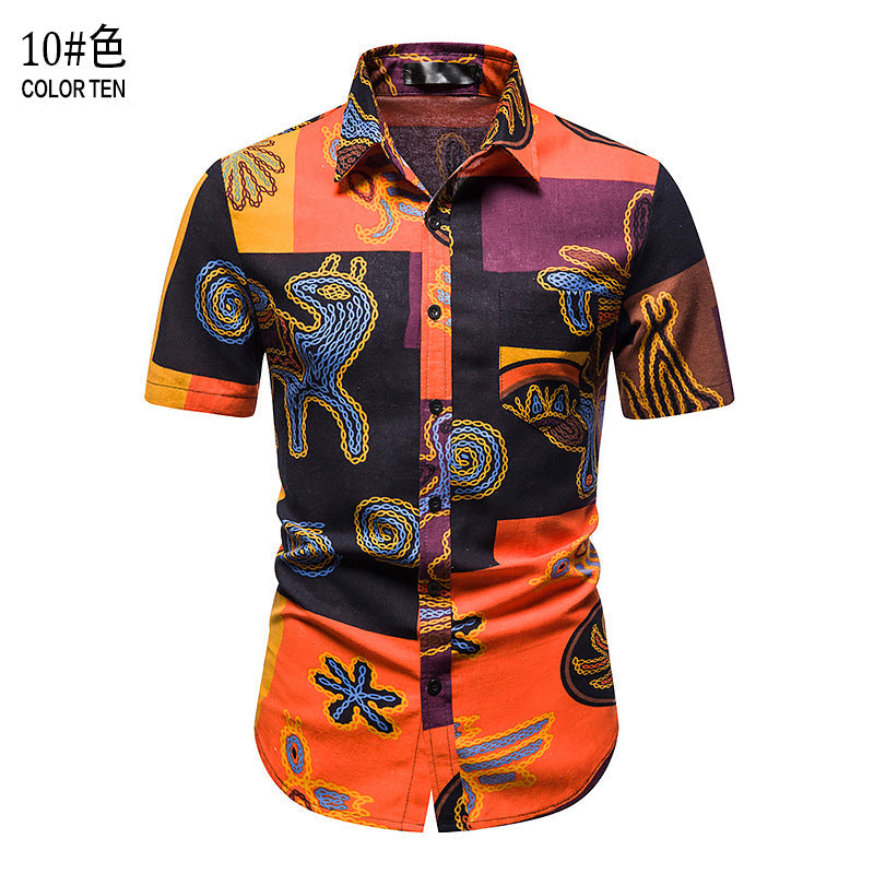 Camisa informal de verano para hombre para vacaciones en la playa