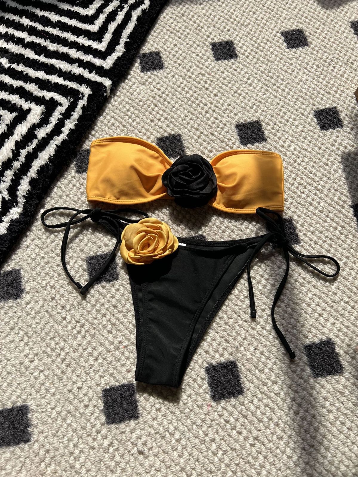 Bikini floral estéreo sexy para mujer