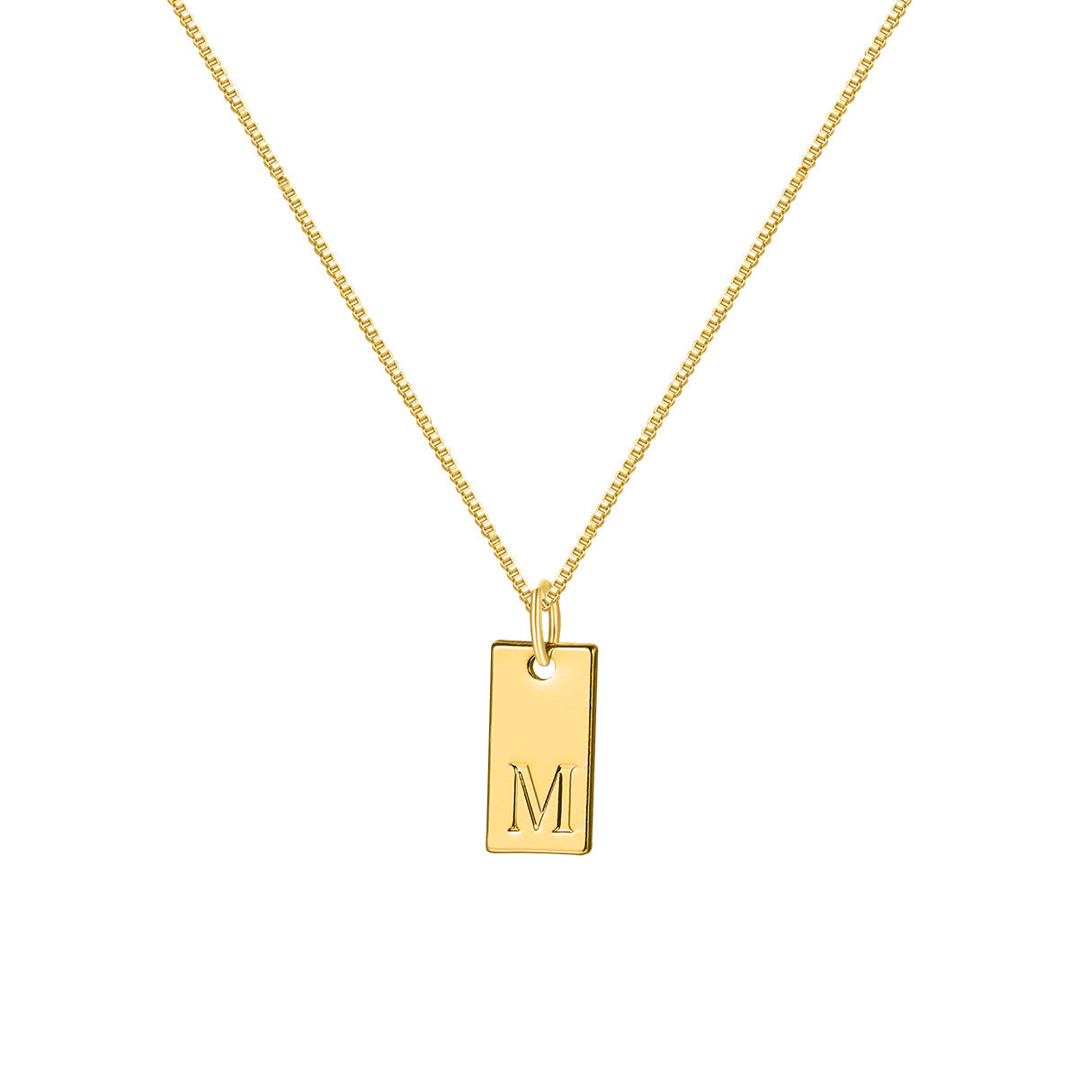 Collar con colgante de letra inglesa sencilla a la moda para mujer