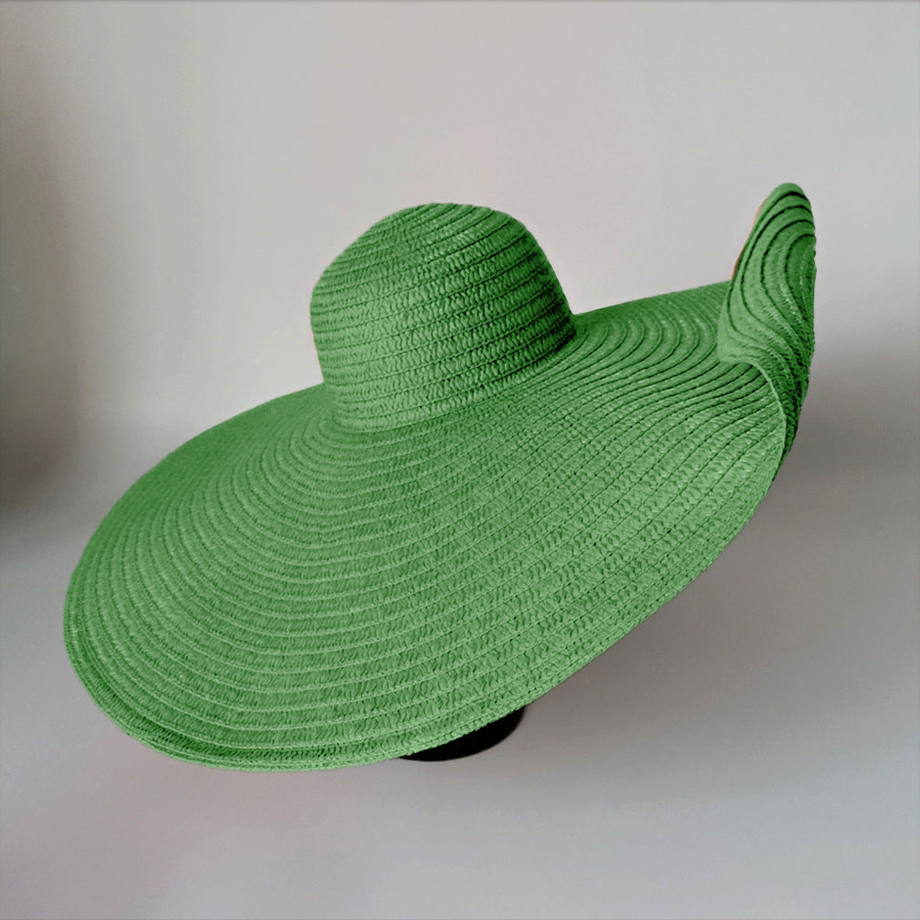 Beach Holiday Straw Collapsible Sun Hat with Color Options