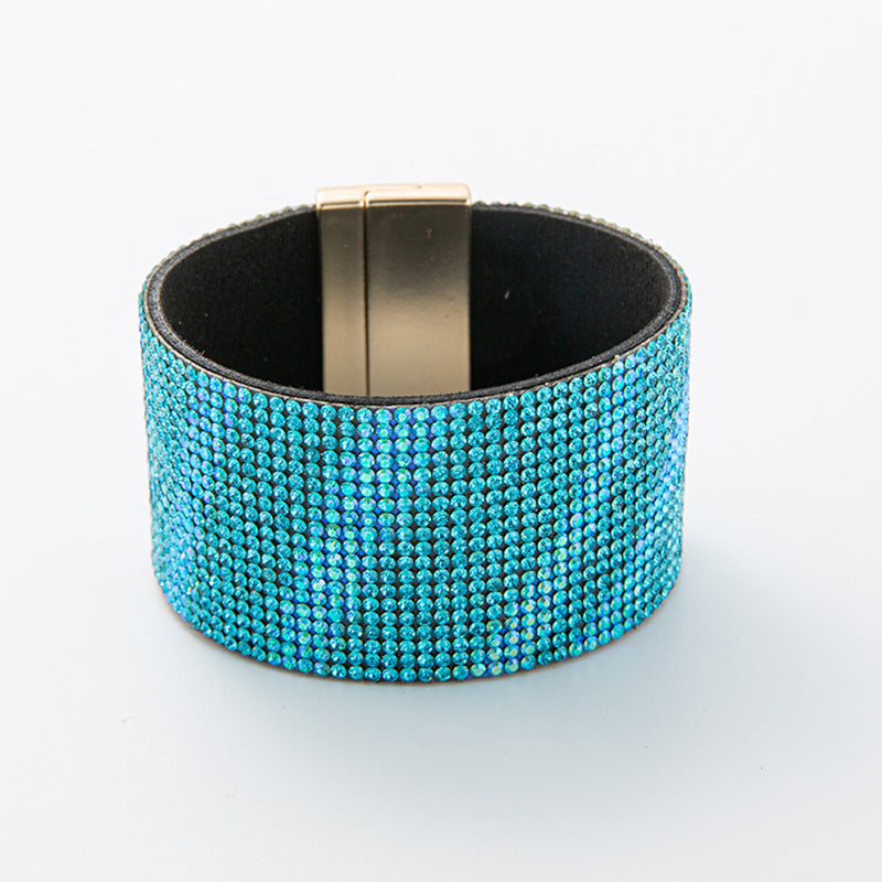 Pulsera de ala ancha con diamantes de imitación de Bohemian Wind