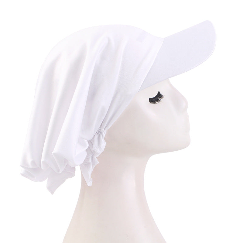 Women Casual Cashew Printed Long Lace-Up Hat