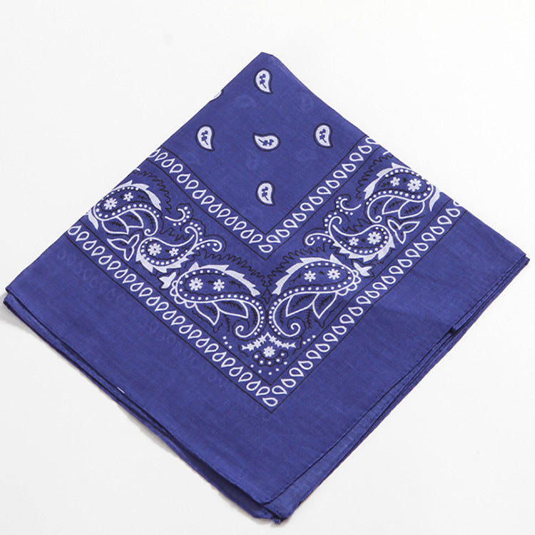Women Fashion Cashew Print Square Scarf Cotton Street Style Accessory