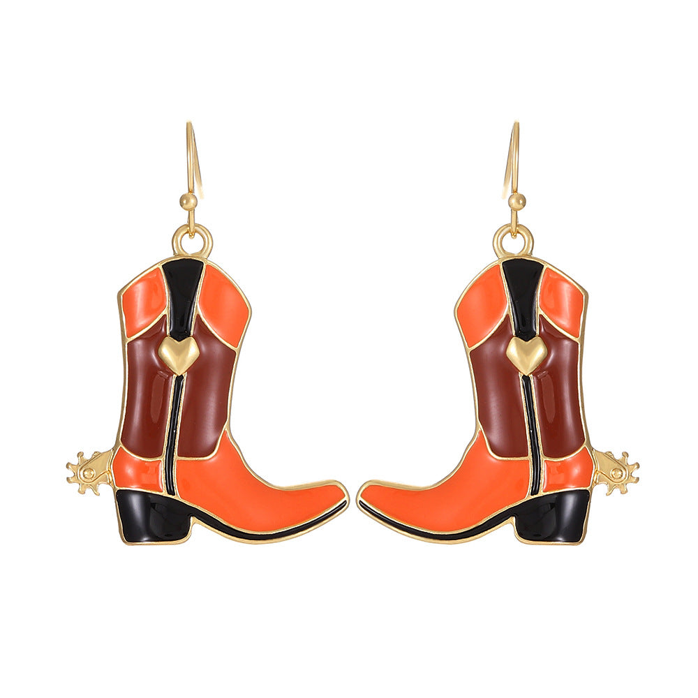 Pendientes de calabaza, araña, murciélago y demonio para mujer
