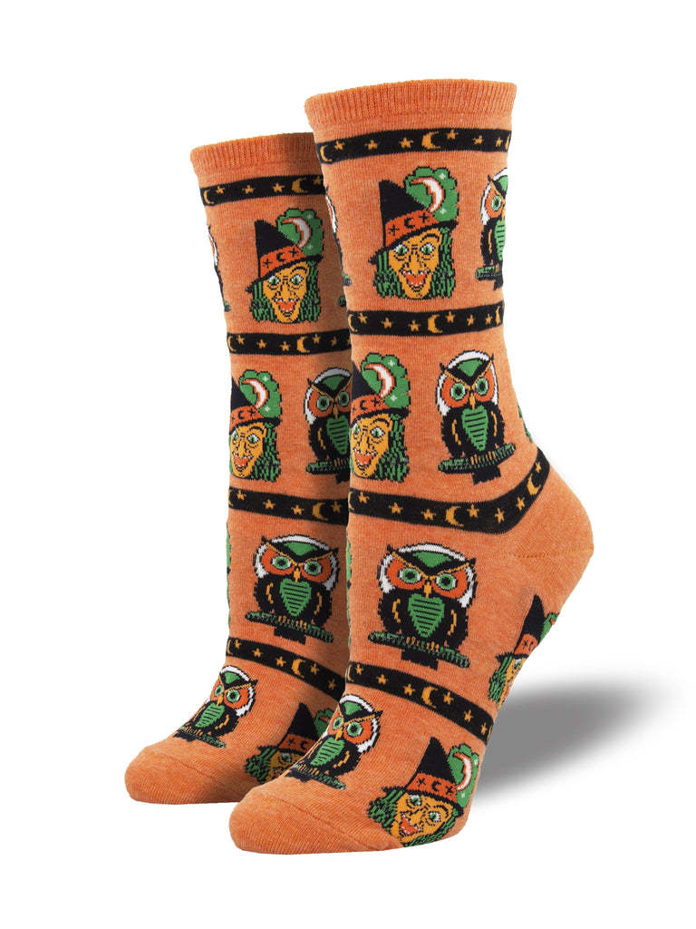 Calcetines de jacquard con calabazas divertidas y creativas para Halloween