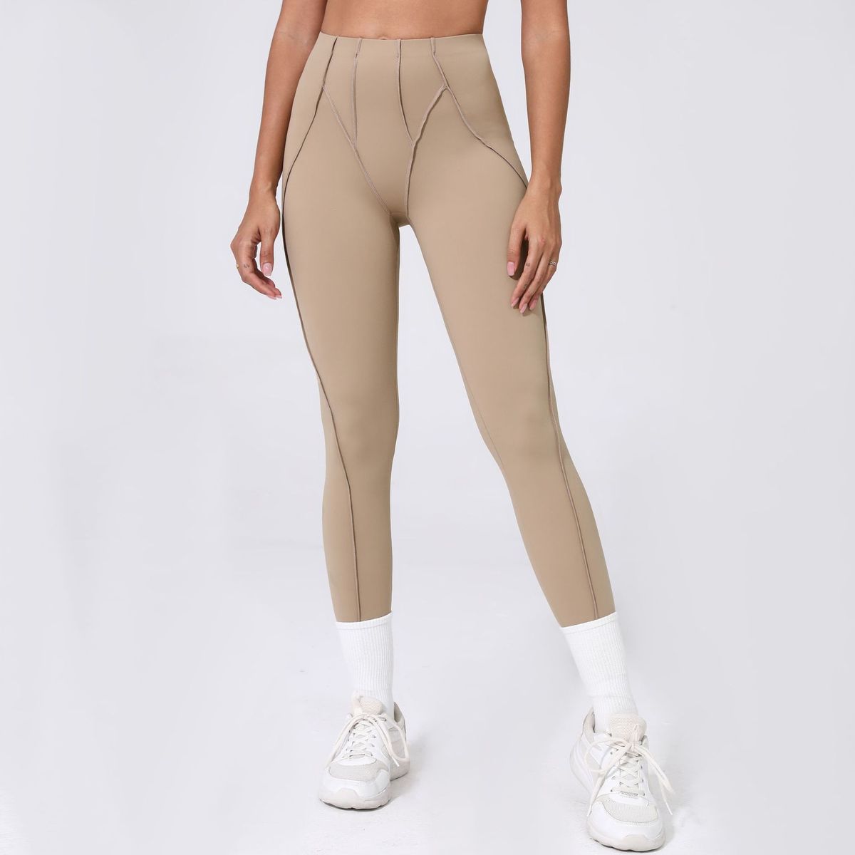 Leggings de sport et de yoga pour femmes, couleur unie, tendance