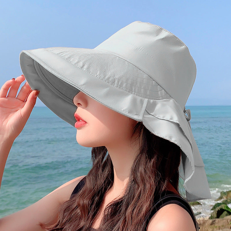 Women Fashion Solid Color Outdoor Riding Bucket Hats