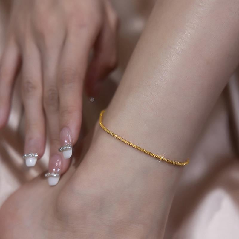 Exotic Retro Fashion Multi-Layer Tassel Metal Chain Anklet