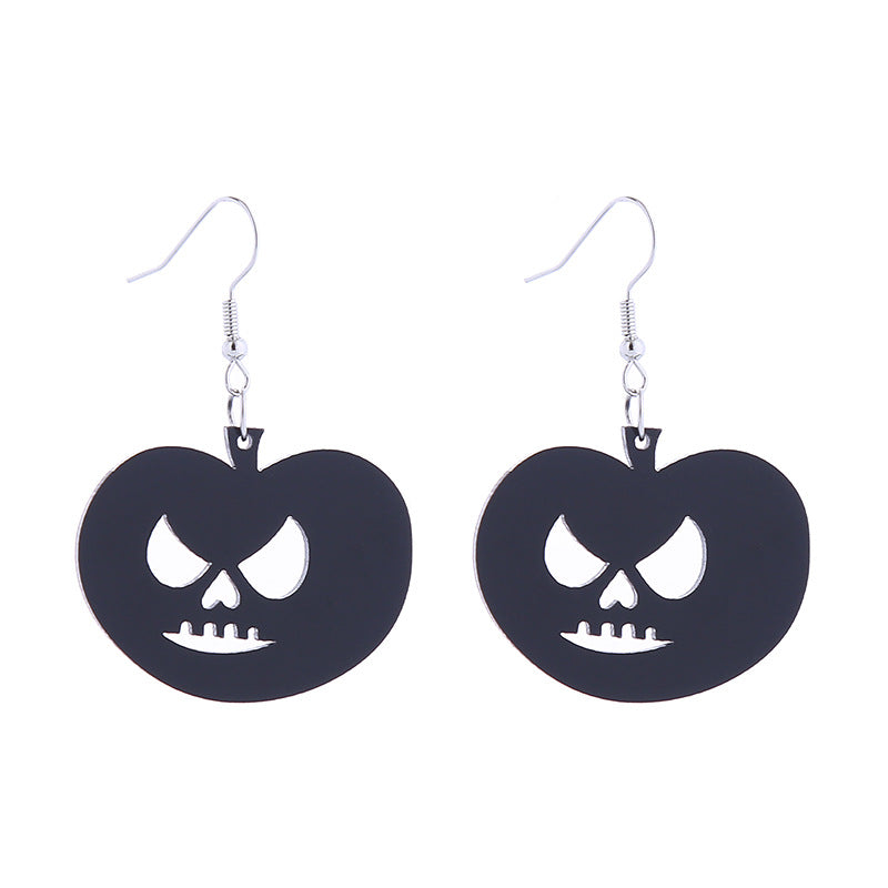 Halloween Women Horror Funny Dark Spider Bat Ghost Witch Acrylic Earrings
