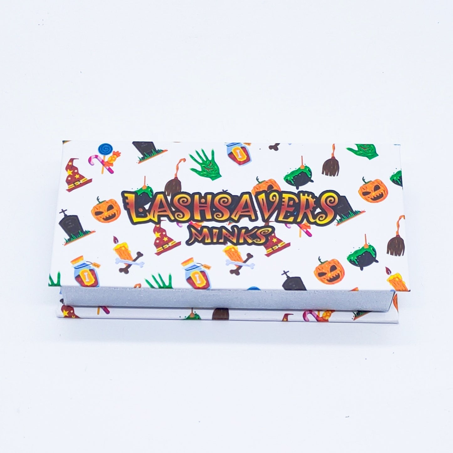 Caja de ataúd con embalaje de pestañas hexagonales para Halloween