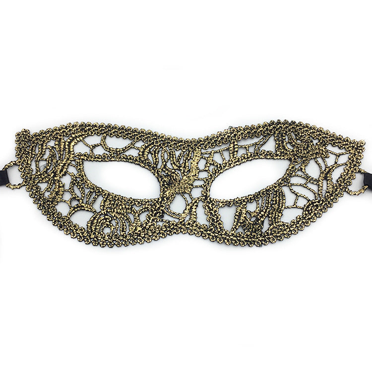 Women Simple Hollow Lace Half Face Mask for Halloween