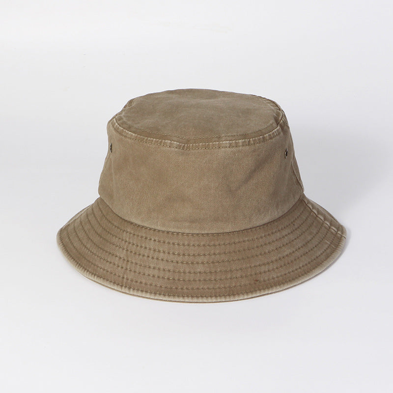 Fashion Casual Solid Color Denim Bucket Hat