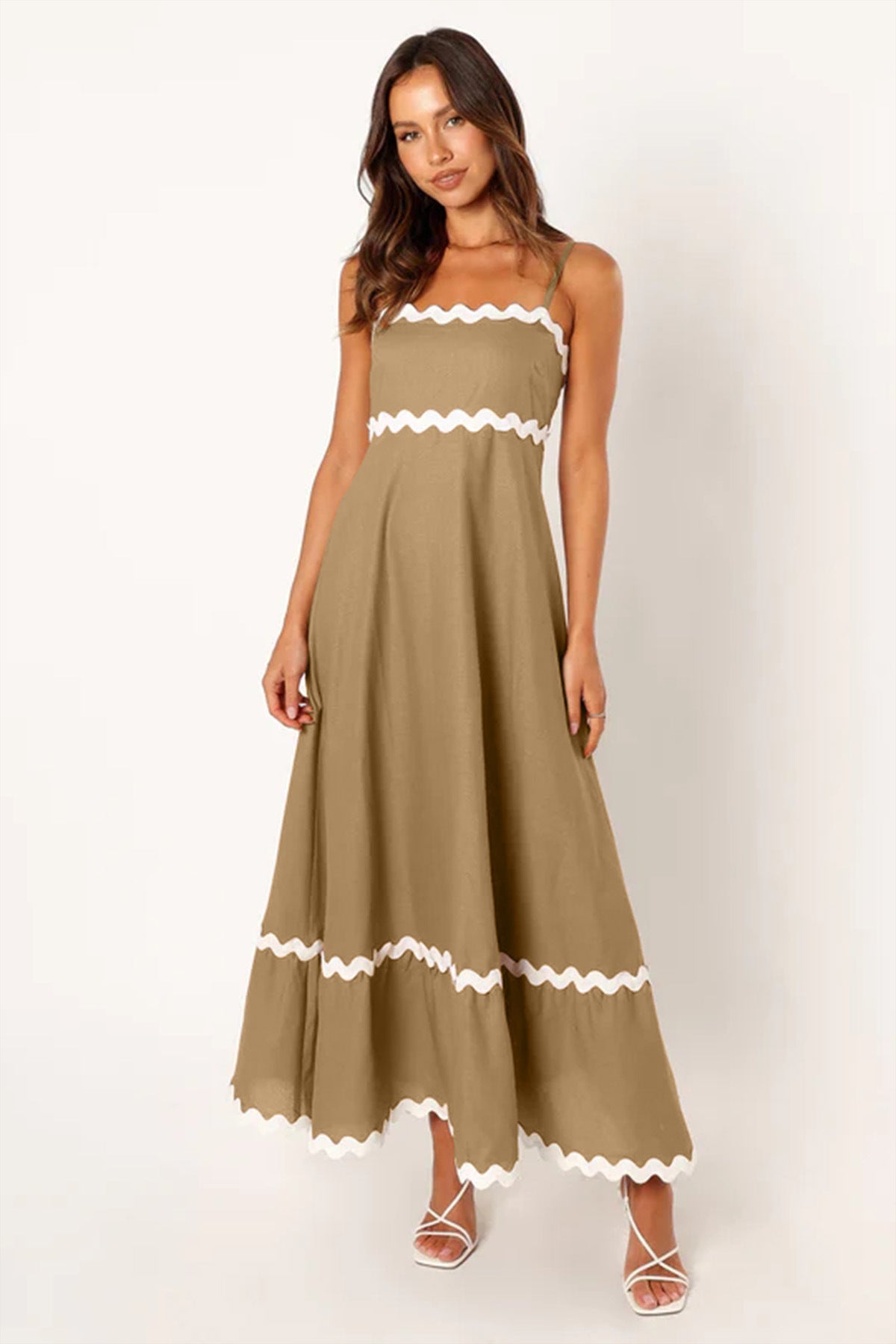 Women Casual Summer Vacation Floral Maxi Sun Dress