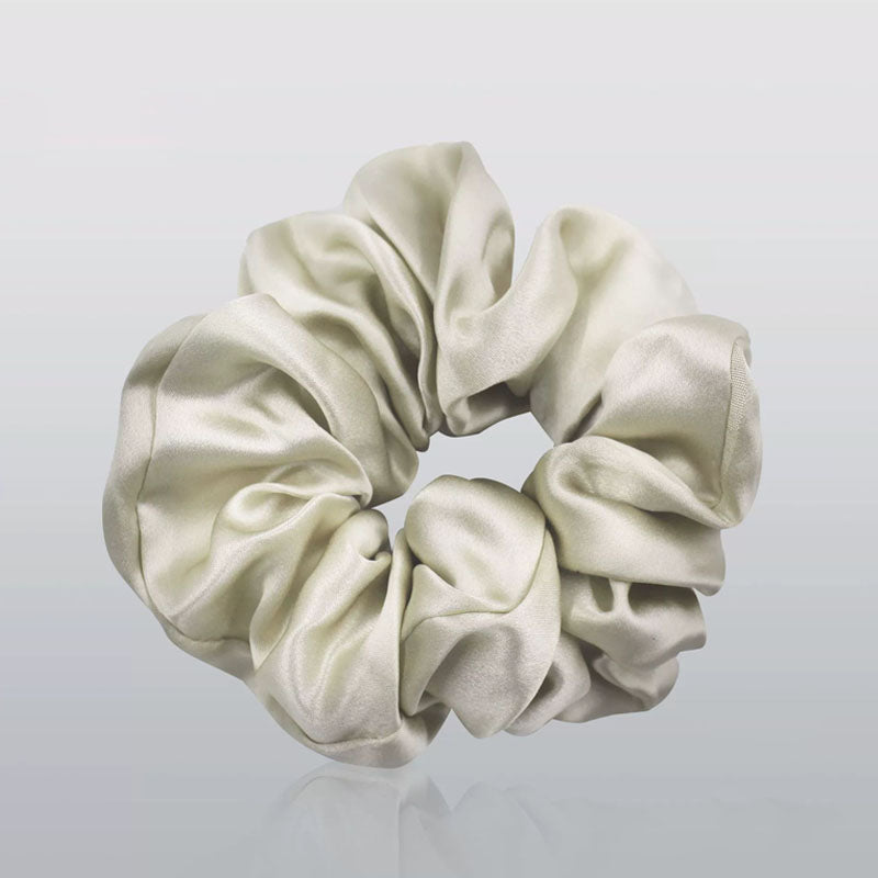 Minimalist Mulberry Silk Solid Color Silk Scrunchies