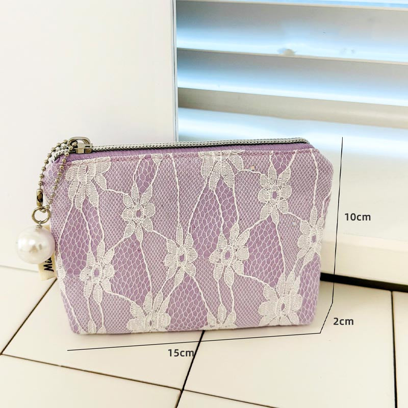 Cute Lace Bow Knot Makeup Bag