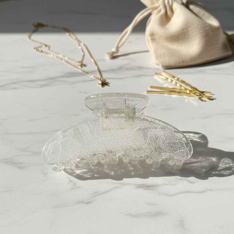 Elegant Lace Solid Color Hair Claw Clip